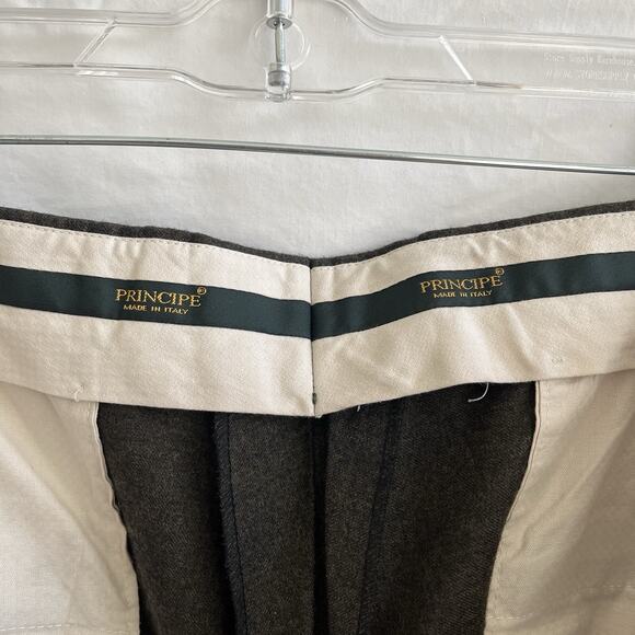Principe Men's brown wool and cashmere blend, made in Italy, size 36, classic. - Picture 7 of 9
